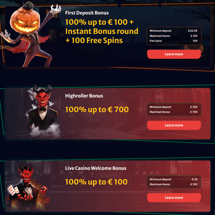 Ako získať uvítací bonus v HellSpin